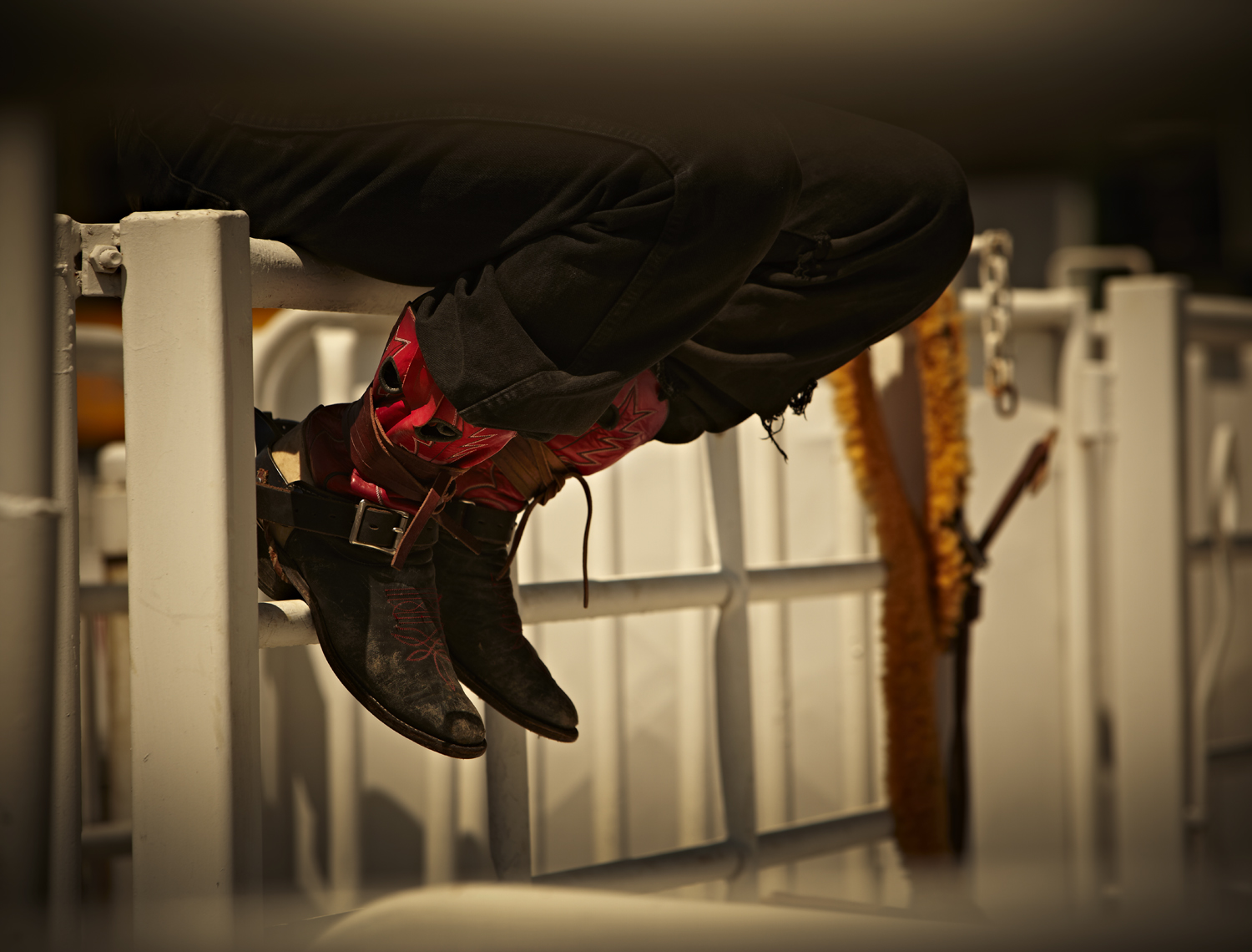 red boots